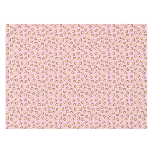 Monkey Birthday Party Pink Tischdecke (Vorderseite (Horizontal))