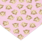 Monkey Birthday Party Pink Tischdecke (Schrägansicht)