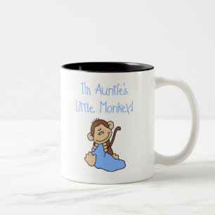 Monkey blauer Tante Zweifarbige Tasse