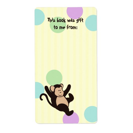 Monkey Book Tags (Vorne)
