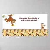 Monkey Boy Party Banner Poster (Vorne)