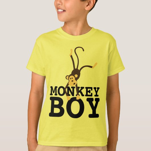 MONKEY BOYS, FUNNY BOYS KIDS T - SHIRT (Vorderseite)