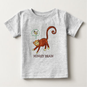 MONKEY BRAIN BABY T-SHIRT