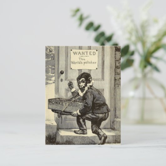 "Monkey Brand Soap Advertisement" Postkarte (Stehend Vorderseite)