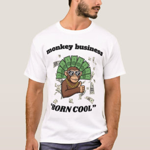 Monkey Business – Born Cool Schimpansen- Street Ar T-Shirt