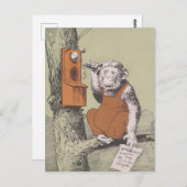 "Monkey Business Call" Postkarte (Vorne/Hinten)