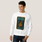 Monkey Business Crypto-Shirt – Bitcoin Sweatshirt (Vorne ganz)