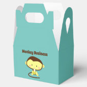 Monkey Business Funny Cartoon Affendesign Geschenkschachtel (Geöffnet)