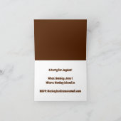 Monkey Business Funny Cartoon Affendesign Karte (Innenseite)