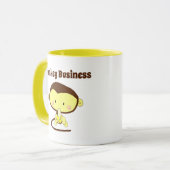 Monkey Business Funny Cartoon Affendesign Tasse (Vorderseite Links)