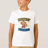 Monkey Business Funny T-Shirt (Vorderseite)