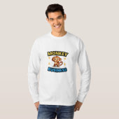 Monkey Business Funny  T-Shirt (Vorne ganz)