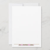 Monkey Business Mod Trendbaby Dusche 5 x 7 Einladung (Rückseite)