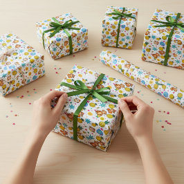 Monkey Business Pattern Geschenkpapier