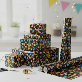 Monkey Business Pattern Geschenkpapier