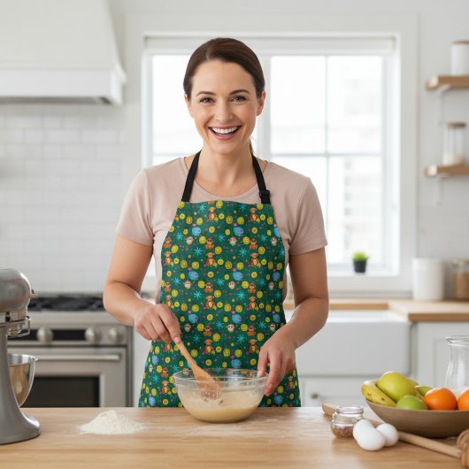 Monkey Business Pattern Schürze