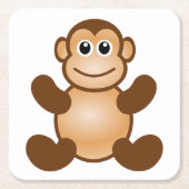 MONKEY BUSINESS RECHTECKIGER PAPPUNTERSETZER (Vorderseite)