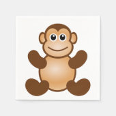 MONKEY BUSINESS SERVIETTE (Vorderseite)