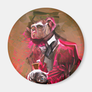 Monkey Butler Magnet