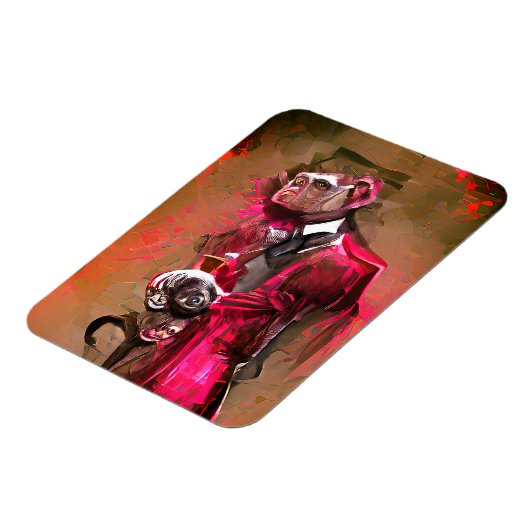 Monkey Butler Magnet (Linke Seite)