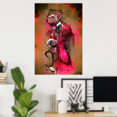 Monkey Butler Poster (Heimbüro)