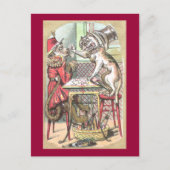 Monkey Card Cheat Says Bulldog Postkarte (Vorderseite)