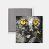 Monkey Cat Magnet (Vorderseite/Rückseite)