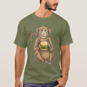 Monkey Cheeseburger T-Shirt (Vorderseite)