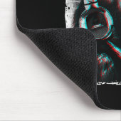 Monkey Chimp mit Kopfhörer Shirt - Edm Dj Music Mousepad (Ecke)