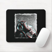 Monkey Chimp mit Kopfhörer Shirt - Edm Dj Music Mousepad (Mit Mouse)