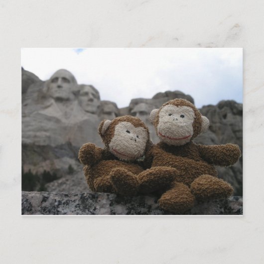monkey_chimp_rushmore.JPG Postkarte (Vorderseite)