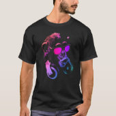 Monkey Chimp With Sungasse And Headphones 1 T-Shirt (Vorderseite)