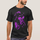 Monkey Chimp With Sungasse And Headphones 1 T-Shirt (Vorderseite)