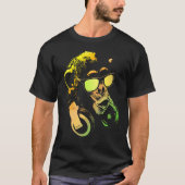Monkey Chimp With Sunglasses And Headphones T-Shirt (Vorderseite)