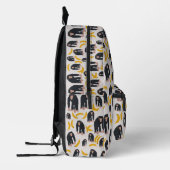 Monkey Chimpanzee & Banana Pattern Bedruckter Rucksack (Links)