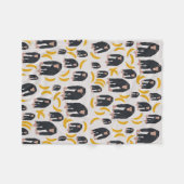 Monkey Chimpanzee & Banana Pattern Fleecedecke (Vorderseite (Horizontal))