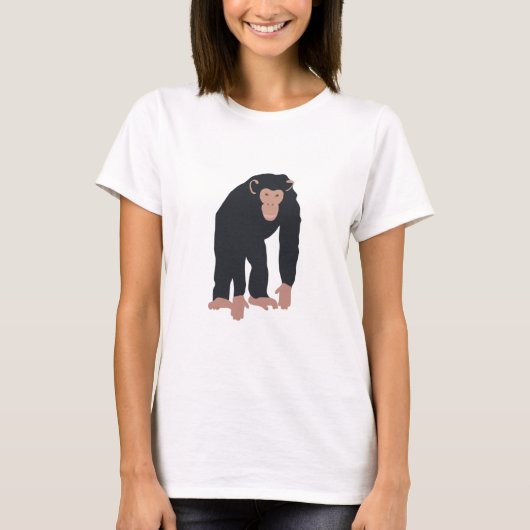 Monkey Chimpanzee T-Shirt (Vorderseite)