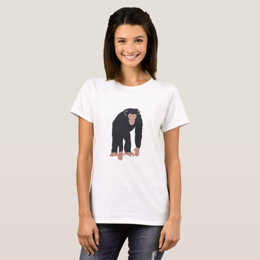 Monkey Chimpanzee T-Shirt (Vorne ganz)
