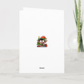 Monkey Christmas Choir Karte (Rückseite)