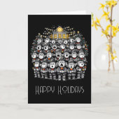 Monkey Christmas Choir Karte (Gelbe Blume)