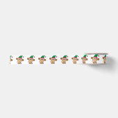 Monkey Christmas Elf Satinband (Vorderseite)