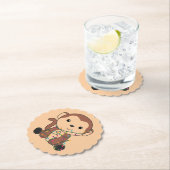 Monkey Christmas Snow Winter Animals Monkeys Paper Untersetzer (Vor Ort)