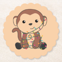 Monkey Christmas Snow Winter Animals Monkeys Paper