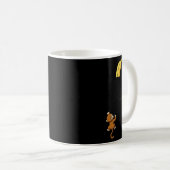 Monkey Climbs For Banana Funny Animal Cket Design Kaffeetasse (VorderseiteRechts)