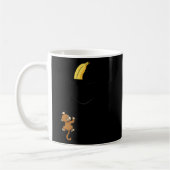 Monkey Climbs For Banana Funny Animal Cket Design Kaffeetasse (Links)
