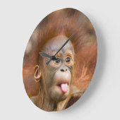 Monkey Clock Große Wanduhr (Winkel)