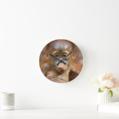 Monkey Clock Runde Wanduhr (Zuhause)
