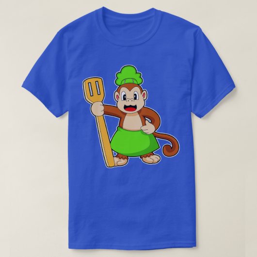 Monkey Cook Spatula T-Shirt (Design vorne)