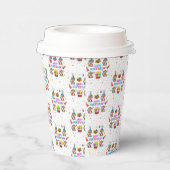 Monkey Cupcake Happy Birthday Paper Cup  Pappbecher (Rechts)