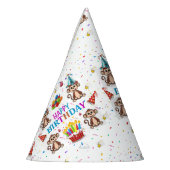 Monkey Cupcakes Happy Birthday Paper  Partyhütchen (Links)